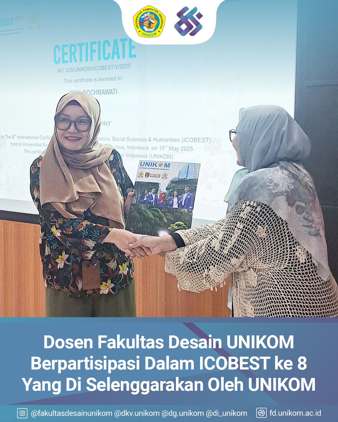 DOSEN FAKULTAS DESAIN UNIKOM BERPARTISIPASI DALAM ICOBEST KE 8