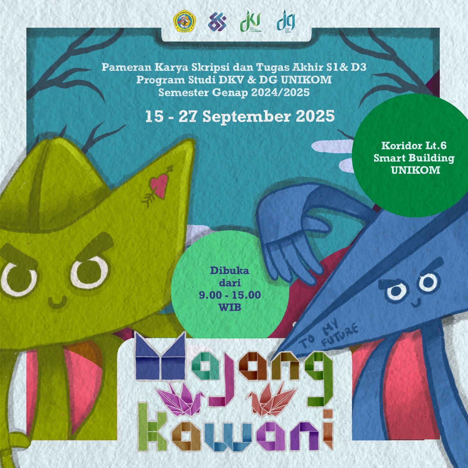 MAJANG KAWANI : PAMERAN TUGAS AKHIR &amp; SKRIPSI PRODI DKV &amp; DG UNIKOM SEMESTER GENAP TAHUN AKADEMIK 2024/2025